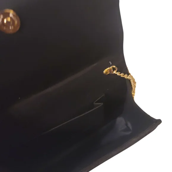MENBUR Elegant Velvet Black and Gold Women's Purse - Picture 5 of 5